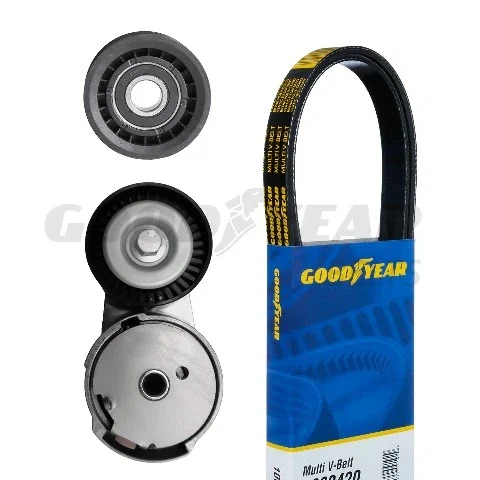 2013-2015 Dodge Durango Serpentine Belt Drive Component Kit 3.6L Goodyear 3331